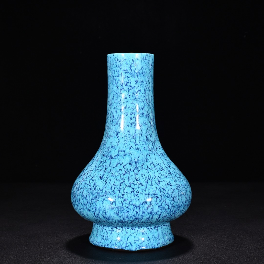 大清乾隆年製款 炉鈞釉 胆瓶 唐物 陶磁器 中国美術 工芸品 HB726_画像1