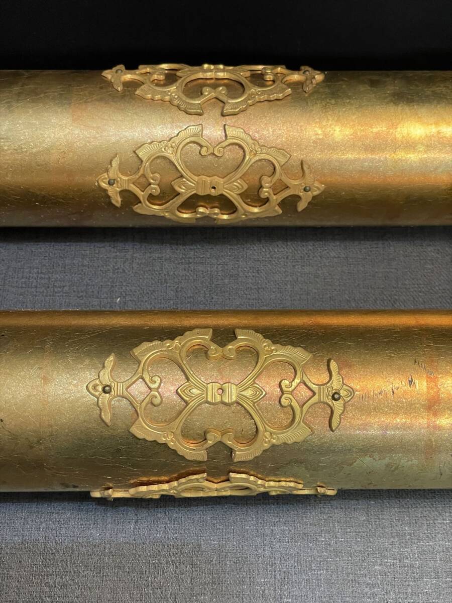 まごころ堂 中古品 伝統工芸品の仏壇中柱 木製本金箔 本金鍍金 まごころ堂 中古品 伝統工芸品の仏壇中柱 木製本金箔 本金鍍金