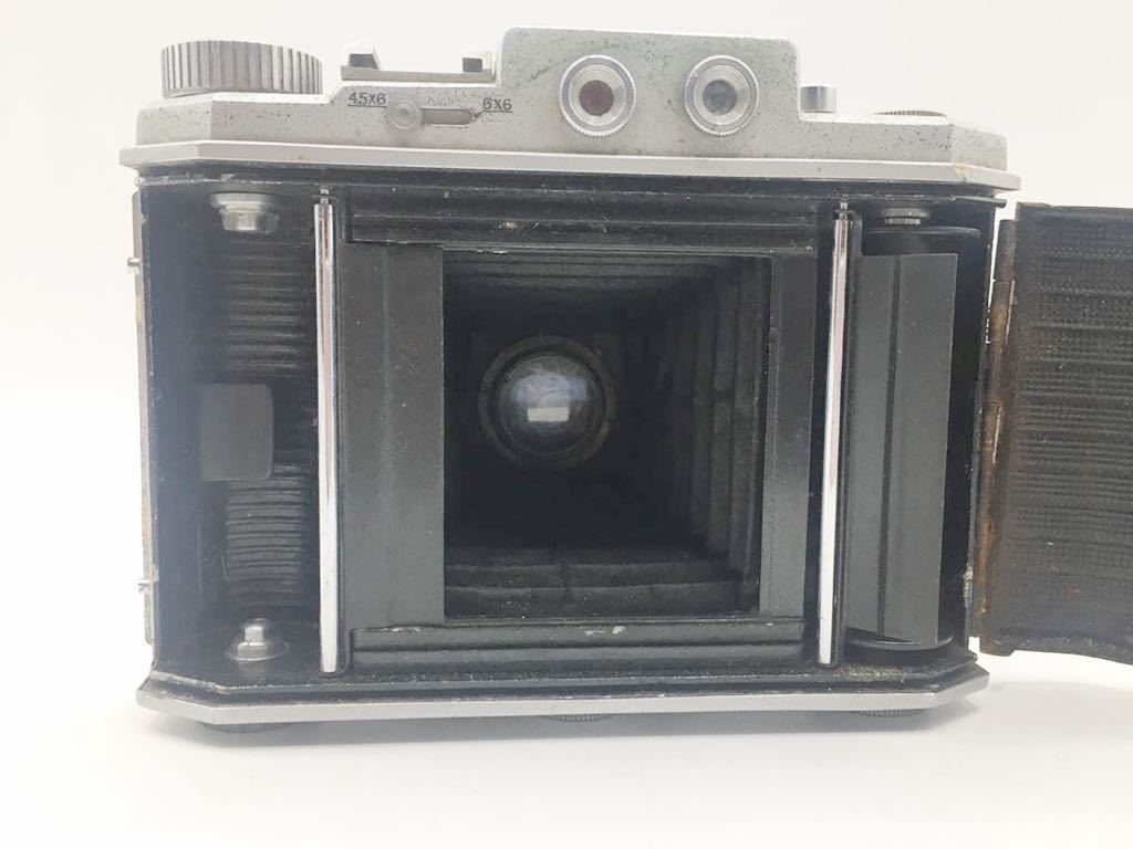 MIHAMA MODEL-ⅢA Anasti8mat1:3.5 f=75mm クラッシックカメラ ジャバラカメラ フィルムカメラ　現状渡し品_画像3