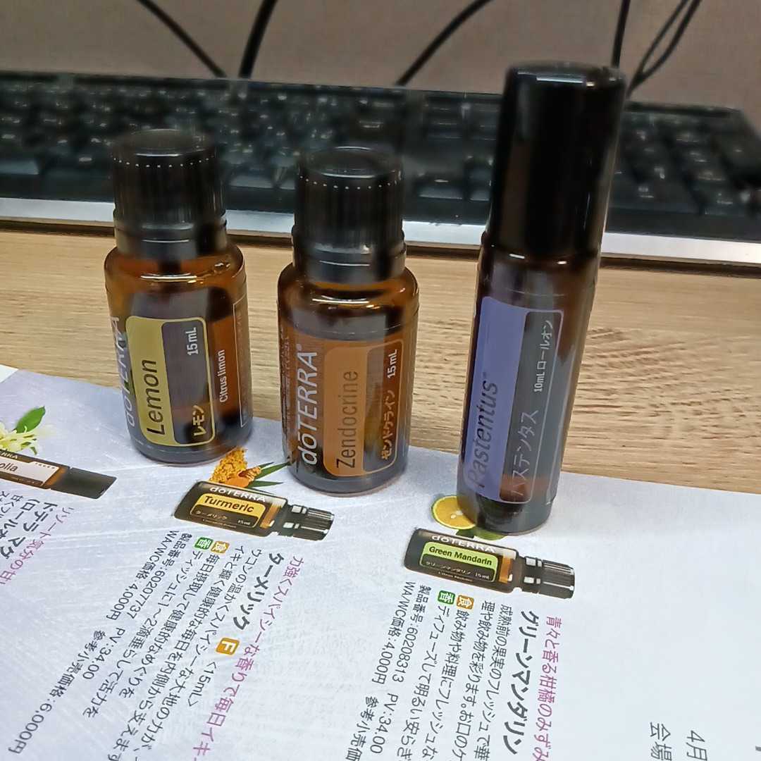 未開封品★doTERRA On Guard ドテラジャパン/レモン15mL/ゼンドクライン15ml/パステンタス10mlロールオン★3点セット★20240216-ヒツジay1_画像1