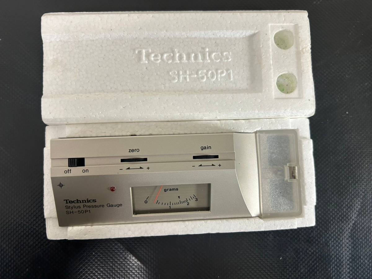 2-65 Technics テクニクス SH-50P1 Stylus Pressure Gauge 電子式 針圧計 通電確認済 動作未確認 画像分 現状品 返品交換不可_画像8