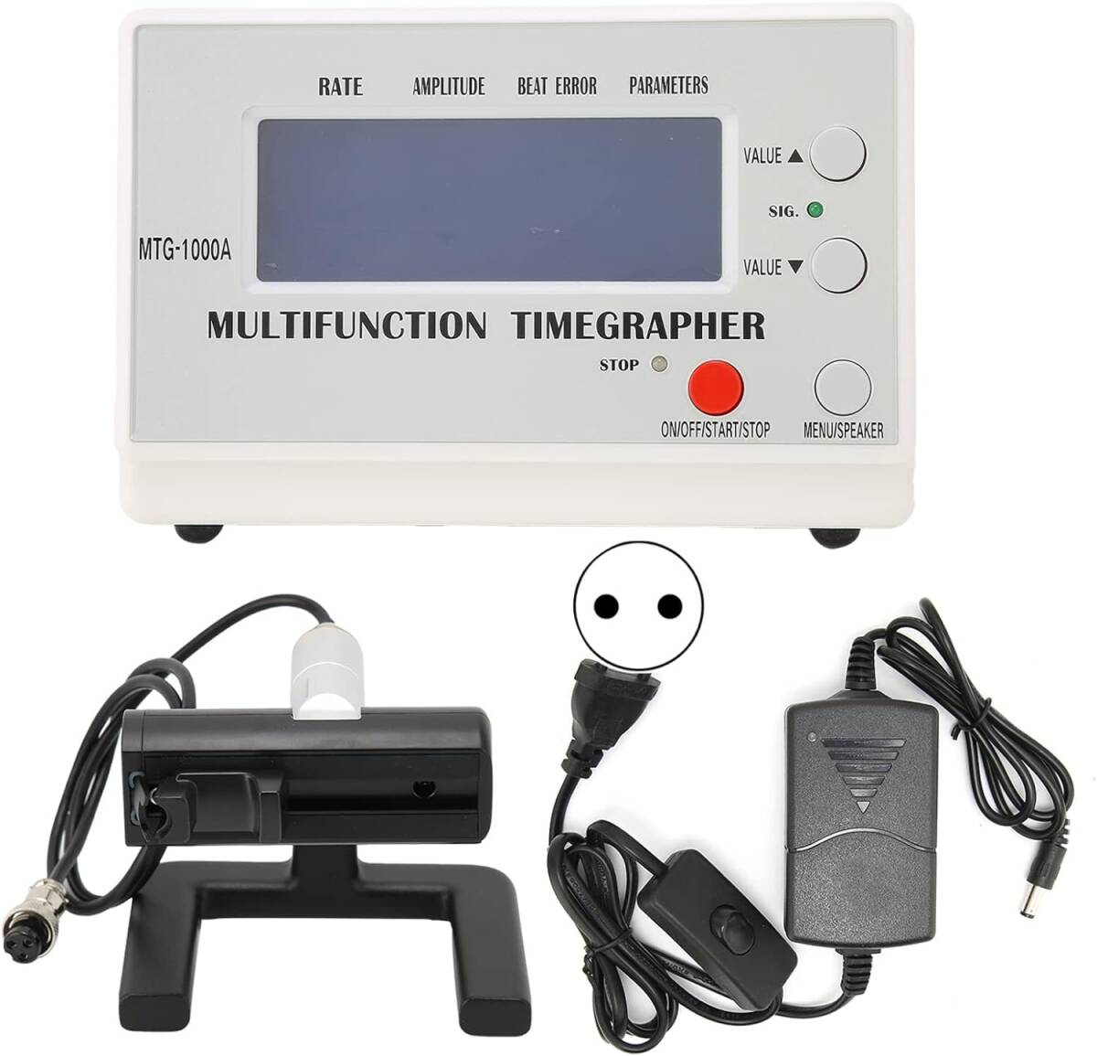 時計歩度測定器、時計店の家庭用時計職人のためのLCDスクリーンタイムグラファー多機能