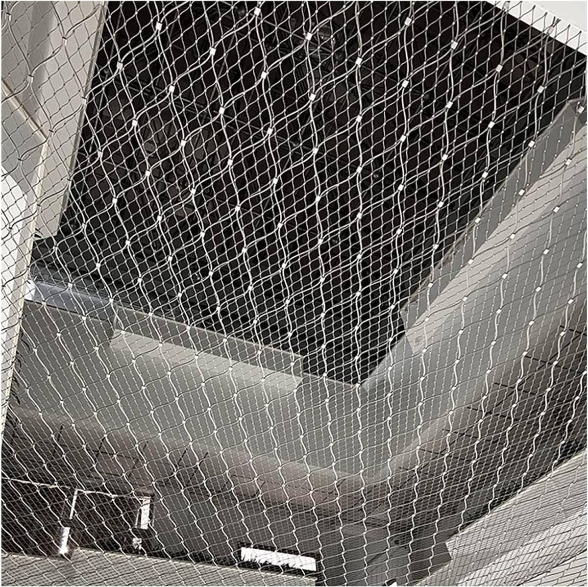  wire‐netting fence stainless steel steel rope net, Impact-proof . flexible cable mesh, mesh hole 5cm, wire diameter 2mm, field . for protection fence,1x5m