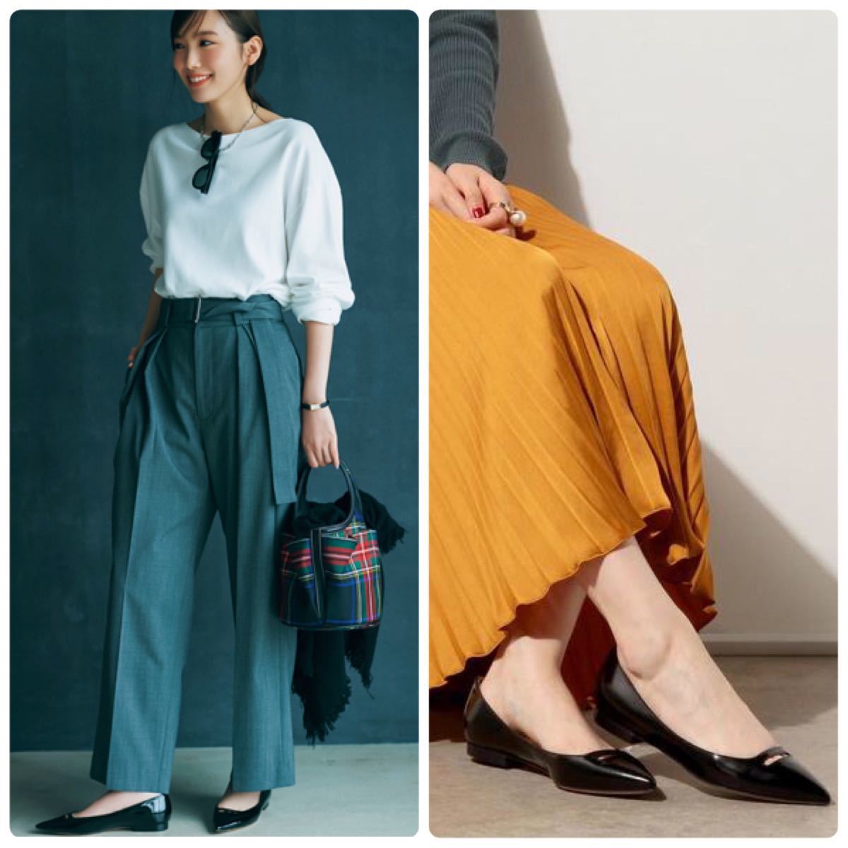 Oggi掲載 ペリーコ ANELLI エナメル フラット パンプス 新品 Oggi掲載 ペリーコ ANELLI エナメル フラット パンプス 新品