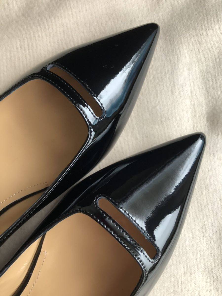 Oggi掲載 ペリーコ ANELLI エナメル フラット パンプス 新品 Oggi掲載 ペリーコ ANELLI エナメル フラット パンプス 新品