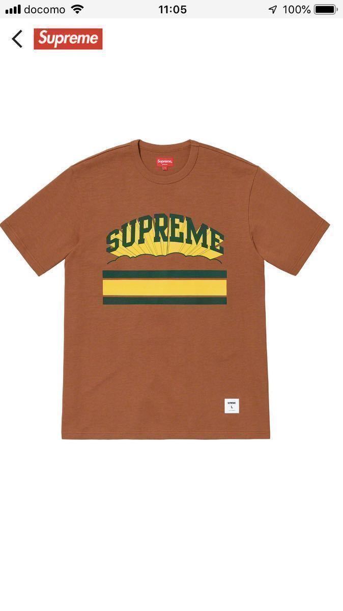 24SS SALE 新品国内正規品 送料無料 supreme Cloud Arc Tee Rust Medium M brown Tシャツ print box logo sticker アーチ ロゴ ブラウン