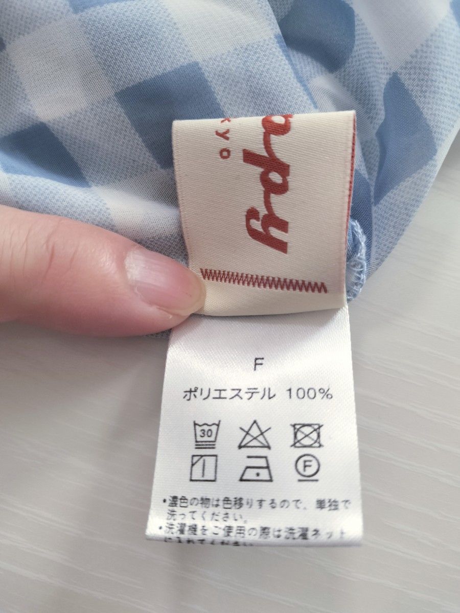 poppy あさぎーにょ ギンガムチェック シースルートップス poppy あさぎーにょ ギンガムチェック シースルートップス
