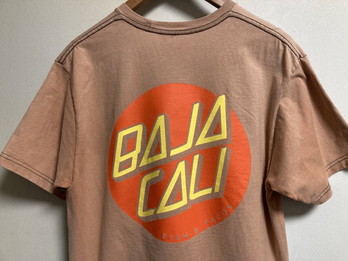 MEXICO製 Baja California バハカリフォルニア Tultex製 Tシャツ フィッシュ＆タコス レストラン カフェ ダイナー TACOS タコス_画像1