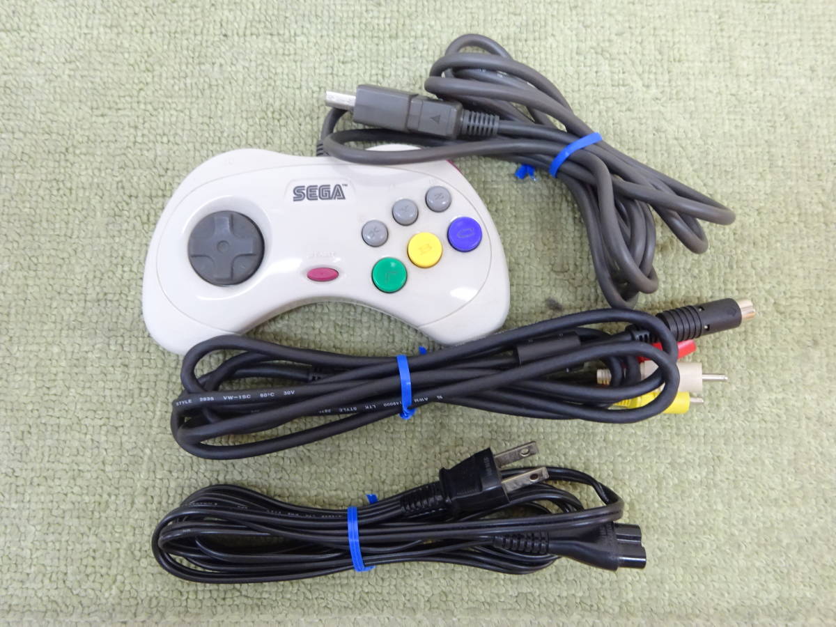 073-Q03) 中古品 セガ サターン HST-0014 本体 ミストグレー すぐ遊べるセット SEGA SATURN 箱あり 欠品無し 通電OK_画像7