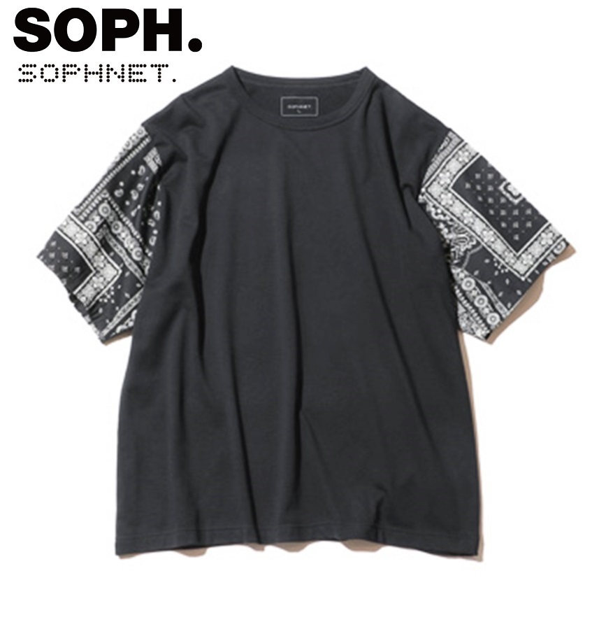 SOPH NET ソフネット　SLEEVE BANDANA WIDE TEE バンダナTシャツ (S)[9]SOPH-230028_画像1