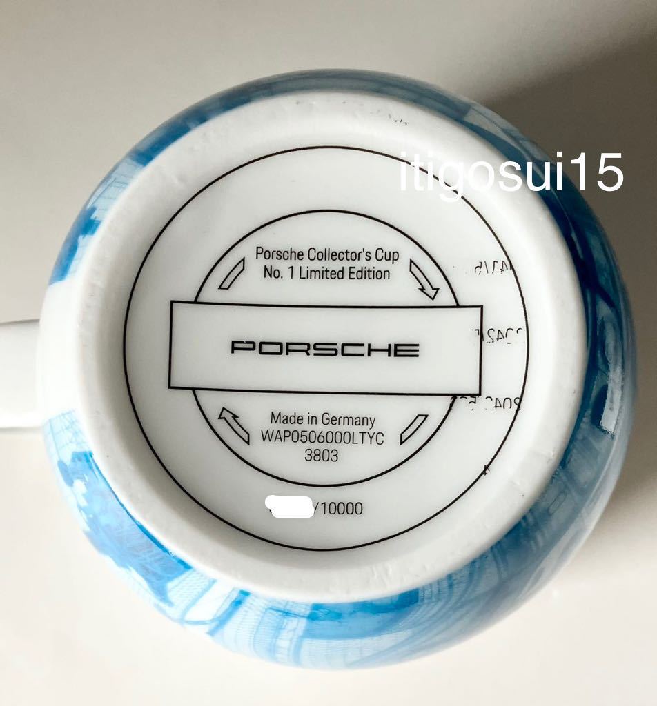 ★【未使用】ポルシェ PORSCHE★タイカン マグカップ 青 大きめ taycan コップ ドイツ製 箱破れ有り_画像5