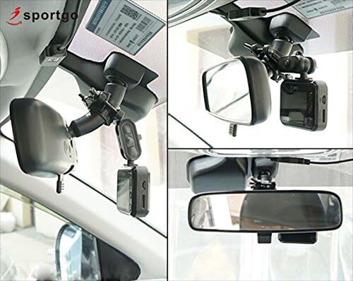 【iSportgo正規品 S60】アルティメット ドライブレコーダー ミラー マウント、360度回転 バックミラー ホルダー ブラの画像5