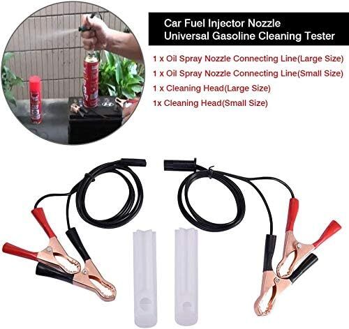 CarAngels fuel injector exclusive use washing kit fuel injector nozzle cleaner adaptor + power supply cable cleaning tool 