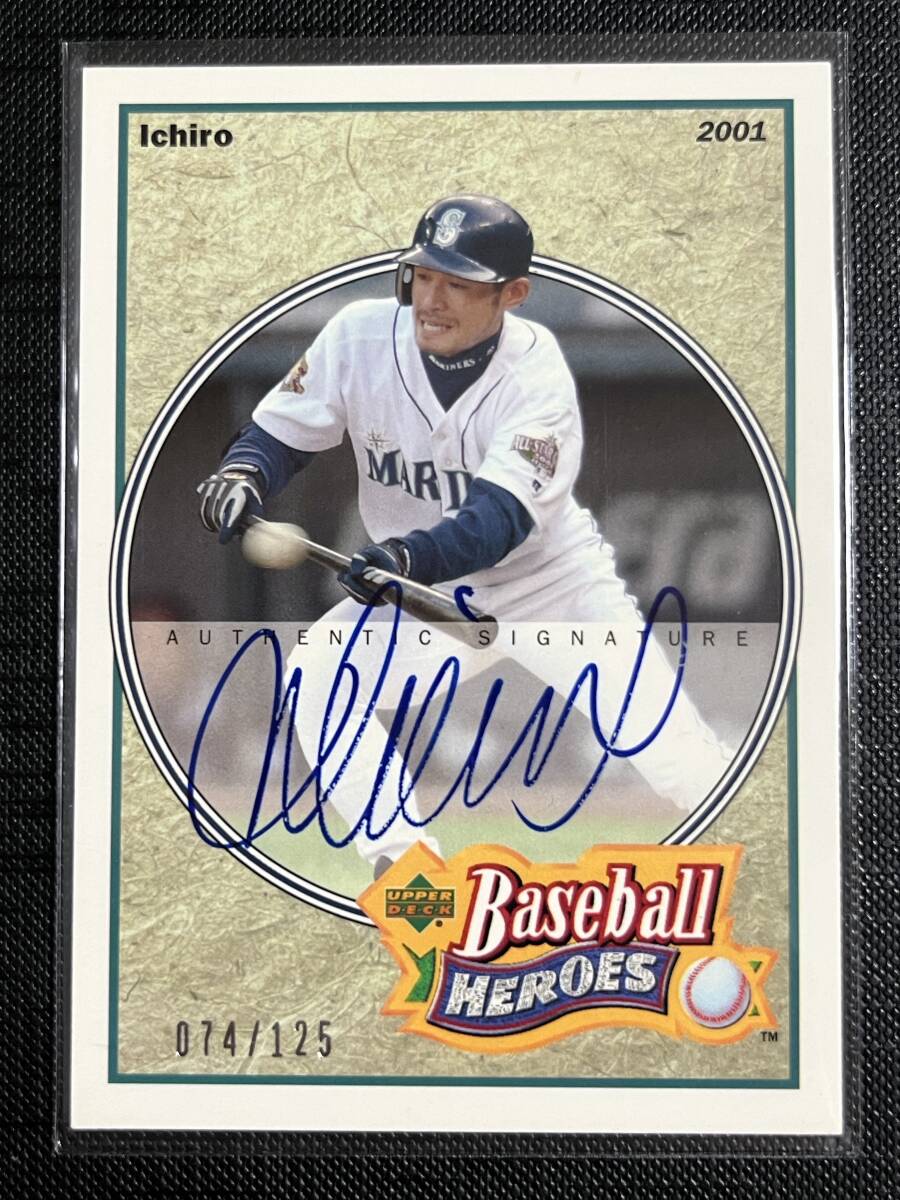 2002 upper deck baseball heroes autograph auto 125枚限定 イチロー ichiro 直筆サイン auto autograph