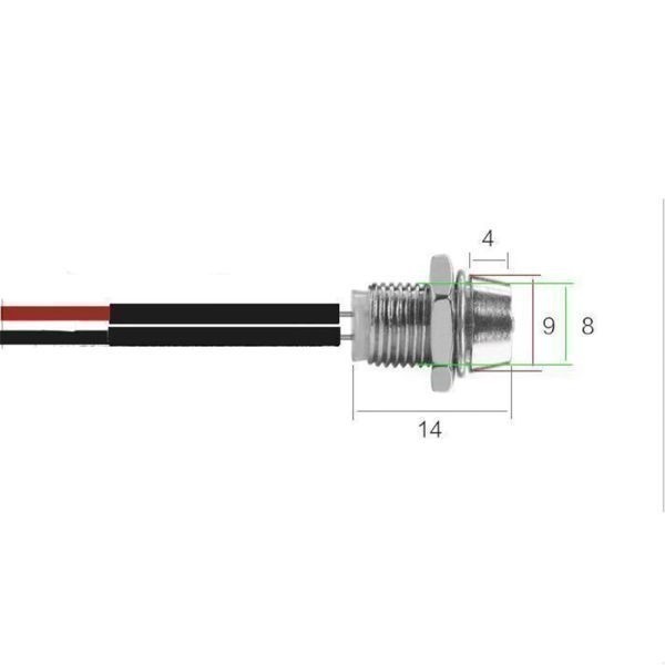 汎用 24V LEDデイライト LEDスポットライト インジケーターランプ パイロットランプ 100個(L01)_画像5