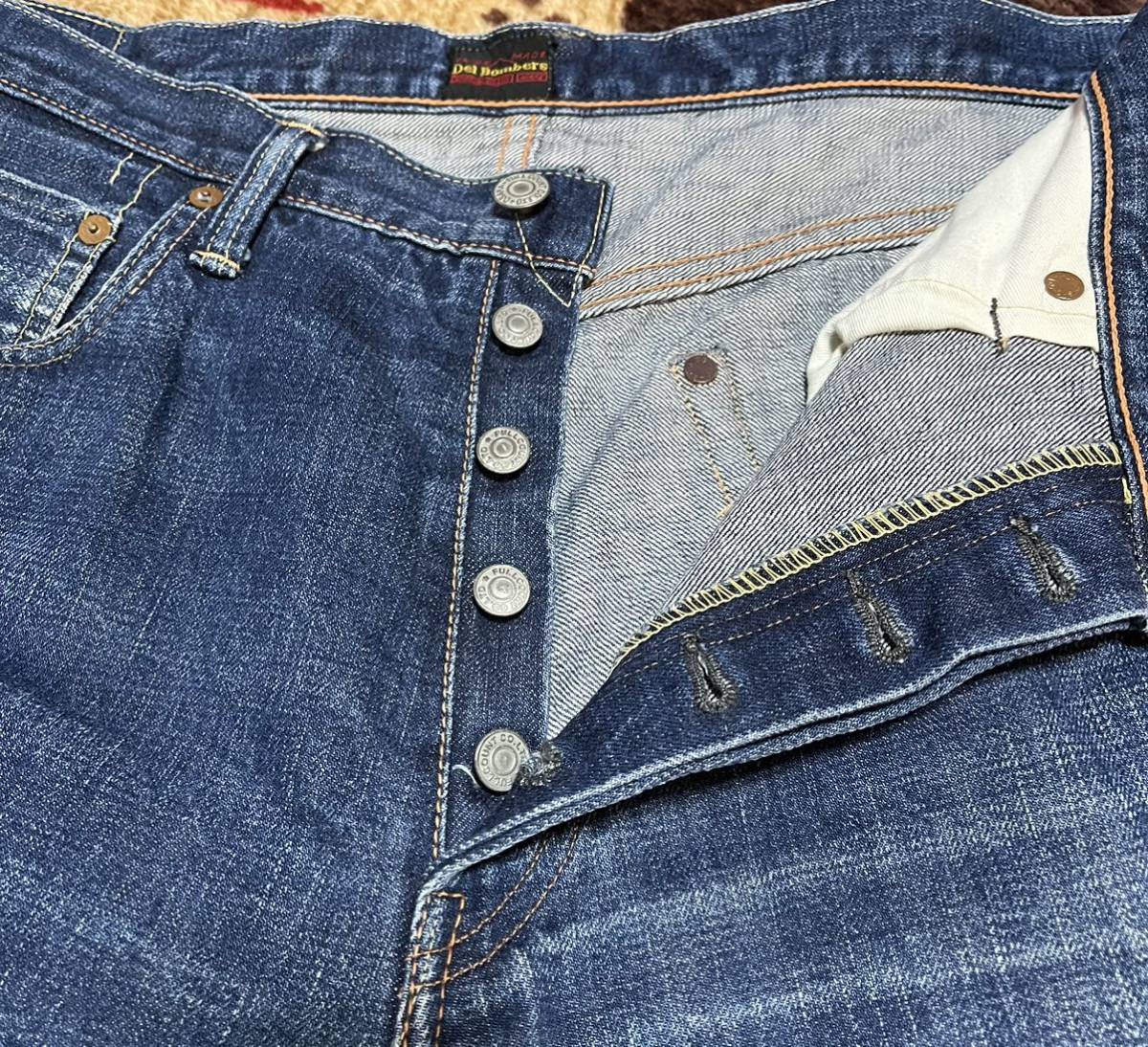 FULL COUNT X DEL BOMBERS フルカウント デルボマーズ 別注 デニムパンツ ジーンズ ヴィンテージ 日本製 JAPAN DENIM チェーンステッチ_画像7