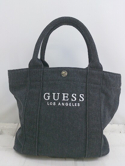 * GUESS Los Angeles Guess Los Angeles Logo вышивка рука большая сумка черный женский мужской P