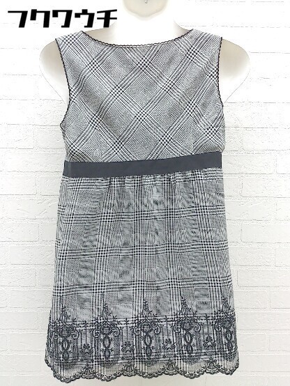 * JUSGLITTY Jusglitty no sleeve Mini One-piece size 2 gray black lady's 