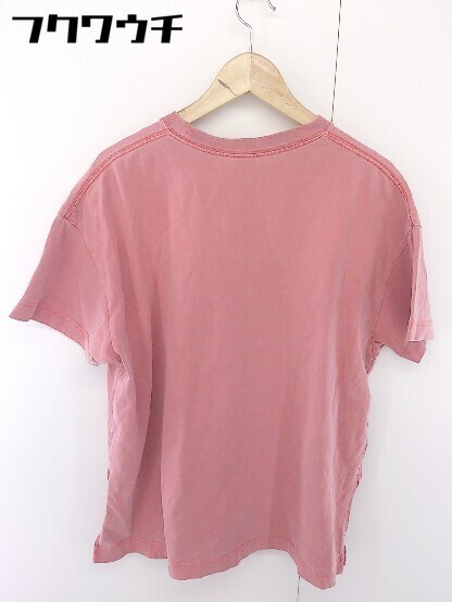 ◇ Goodwear × SENSE OF PLACE by URBAN RESEARCH サイドスリット 半袖 Tシャツ カットソー サイズF レッド系 レディース_画像3