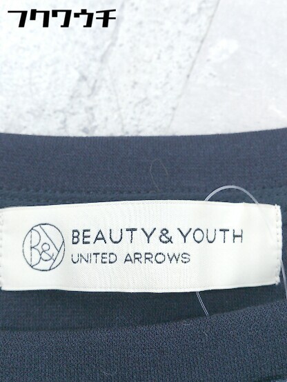 ◇ BEAUTY&YOUTH ビューティ&ユース UNITED ARROWS レース 長袖 カットソー ネイビー レディースの画像4