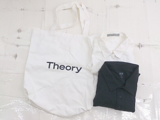 ◇ 《 Theory セオリー まとめ売り3点セット サイズ040&XL シャツ ポロシャツ トート バッグ レディース メンズ 》 P_画像1