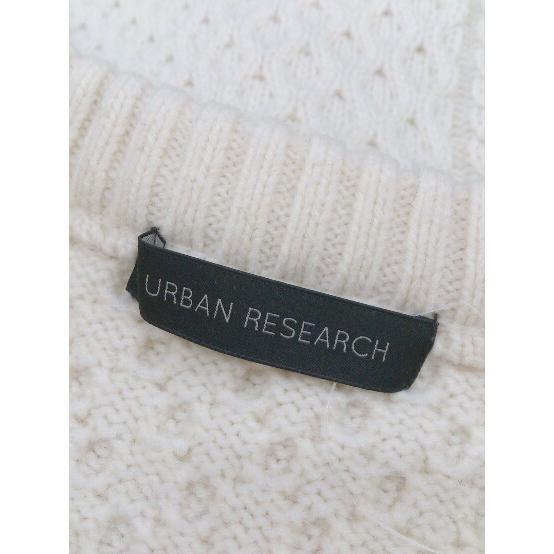 ◇ URBAN RESEARCH アーバンリサーチ ケーブルニット 長袖 セーター サイズ F アイボリー レディース_画像4