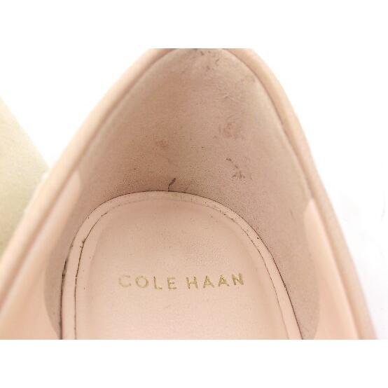 ◇ COLE HAAN コール ハーン オープントゥ フラットサンダル サイズ5B アイボリー ピンク レディース_画像5