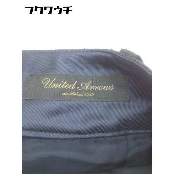 ◇ UNITED ARROWS ユナイテッドアローズ リネン混 シルク混 ショート パンツ サイズ38 ネイビー レディース_画像4