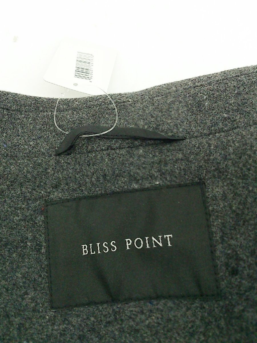 ◇ BLISS POINT ブリスポイント 長袖 チェスター コート サイズM グレー レディース_画像4