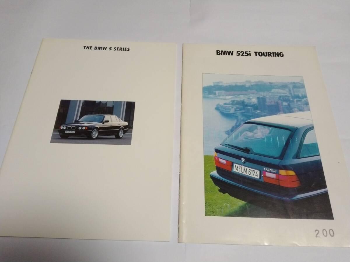 [5 series ]THE BMW 5 SERIES 1993[35 page ] 525i TOURING 1992[10 page ] dealer distribution catalog 2 pcs. secondhand book [ private exhibition ]
