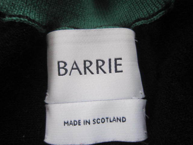 クローゼット整理！BARRIE SCOTLAND 100%cashmere BICOLOR 長袖セーター XS（38前後）試着のみ未使用_画像9