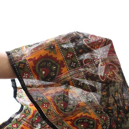 〓 新品 〓 アジアン スカート 〓　エスニック　民族　オーバースカート　おしゃれ　かわいい　スリット糸　ラメ糸　裏地無し　〓G508_※透け感のサンプル画像のため使い回しです