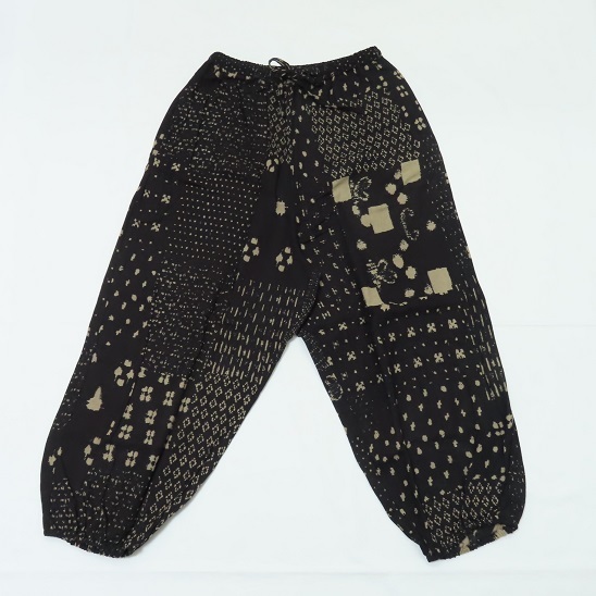 = new goods = peace pattern easy pants = ethnic Asian Asia India cotton cotton peace black black stylish =A013