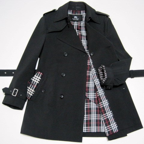 希少BURBERRY BLACK LABEL極美品ボンディング撥水加工トレンチ 希少BURBERRY BLACK LABEL極美品ボンディング撥水加工トレンチ