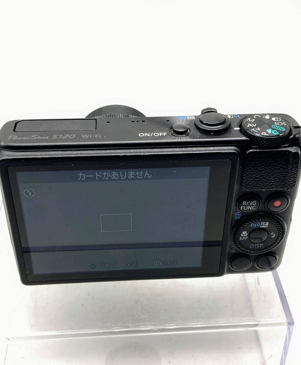 蘇や(MAY16) Canon キャノン S120 コンパクトデジタルカメラ バッテリーチャージャー付 通電確認済み 中古品 コンパクトサイズ_画像5