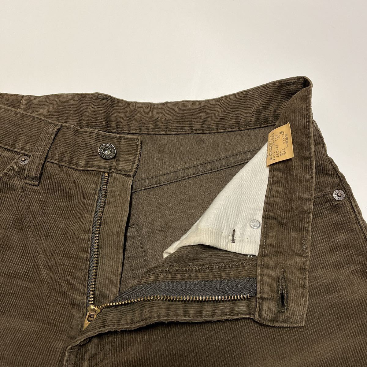 Levi’s リーバイス 502-41 コーデュロイパンツ ブラウン W33 L33_画像6