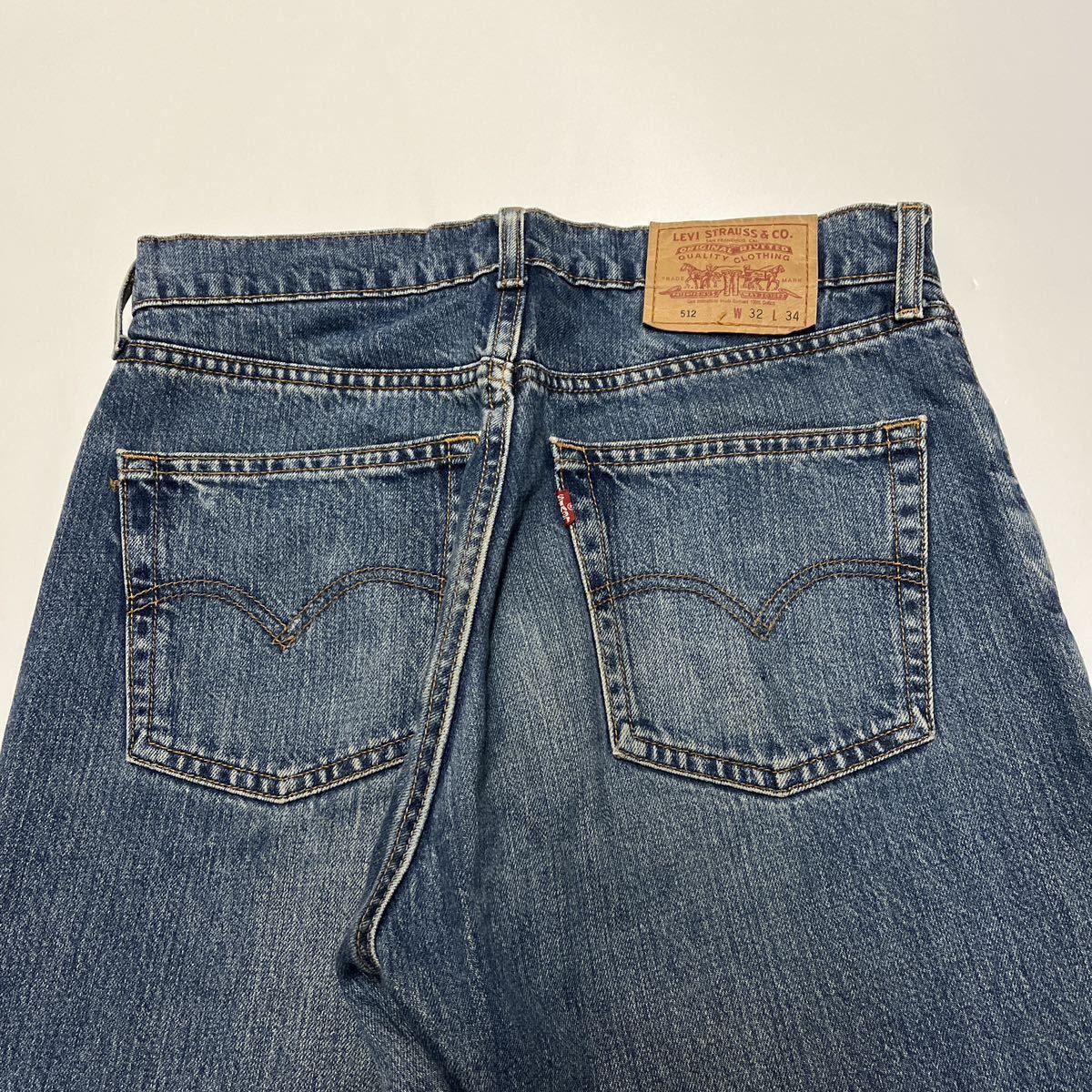 90s フィリピン製 Levi’s リーバイス 512 デニムパンツ ジーンズ 512-02 W32 L34_画像5