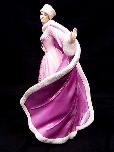 e11138　フィギュリン　陶器人形　The Snow Queen　雪の女王　ハウス オブ ファベルジェ　フランクリン ミント_画像5