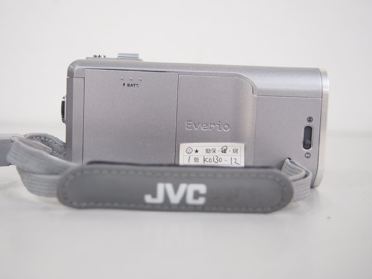 ☆【1K0130-12】 JVC VIDEO CAMERA デジタルビデオカメラ FULL HD Everio GZ-V590-S バッテリー有 f=3.33~33.3mm 1:1.2 現状品_画像3