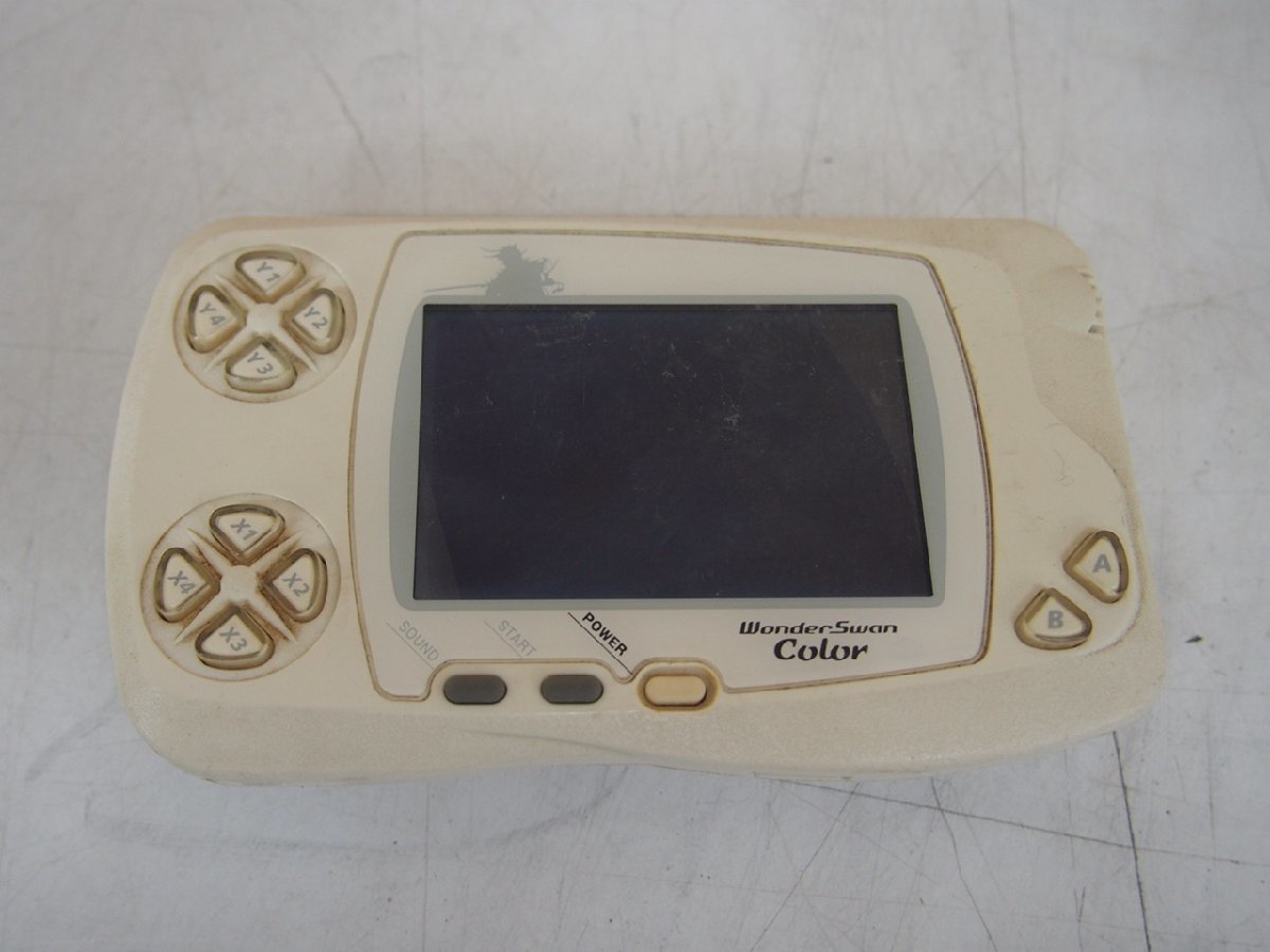 ☆【1H0208-4】 BANDAI バンダイ WonderSwan Color WSC-001 FINAL FANTASY ソフト付 ジャンクの画像2