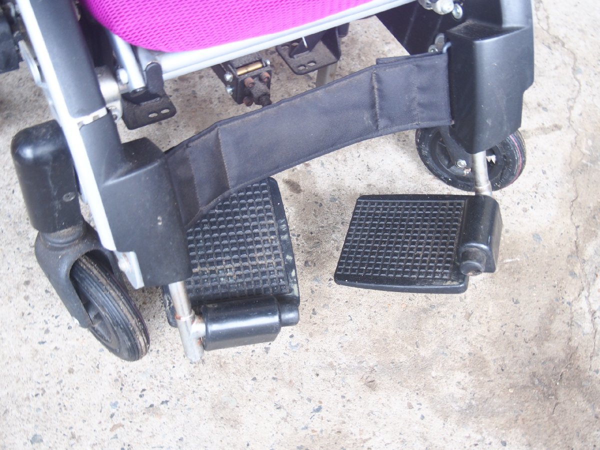 ☆【R0212-1】 フランスベッド 車椅子 PLAT-3HRC 車いす 手動_画像6