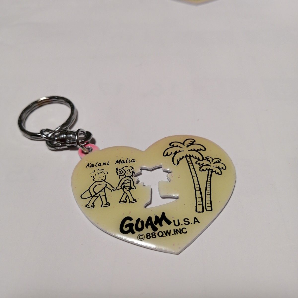 グアム キーホルダー ハート２個セット【送料込】I LOVE GUAMU 