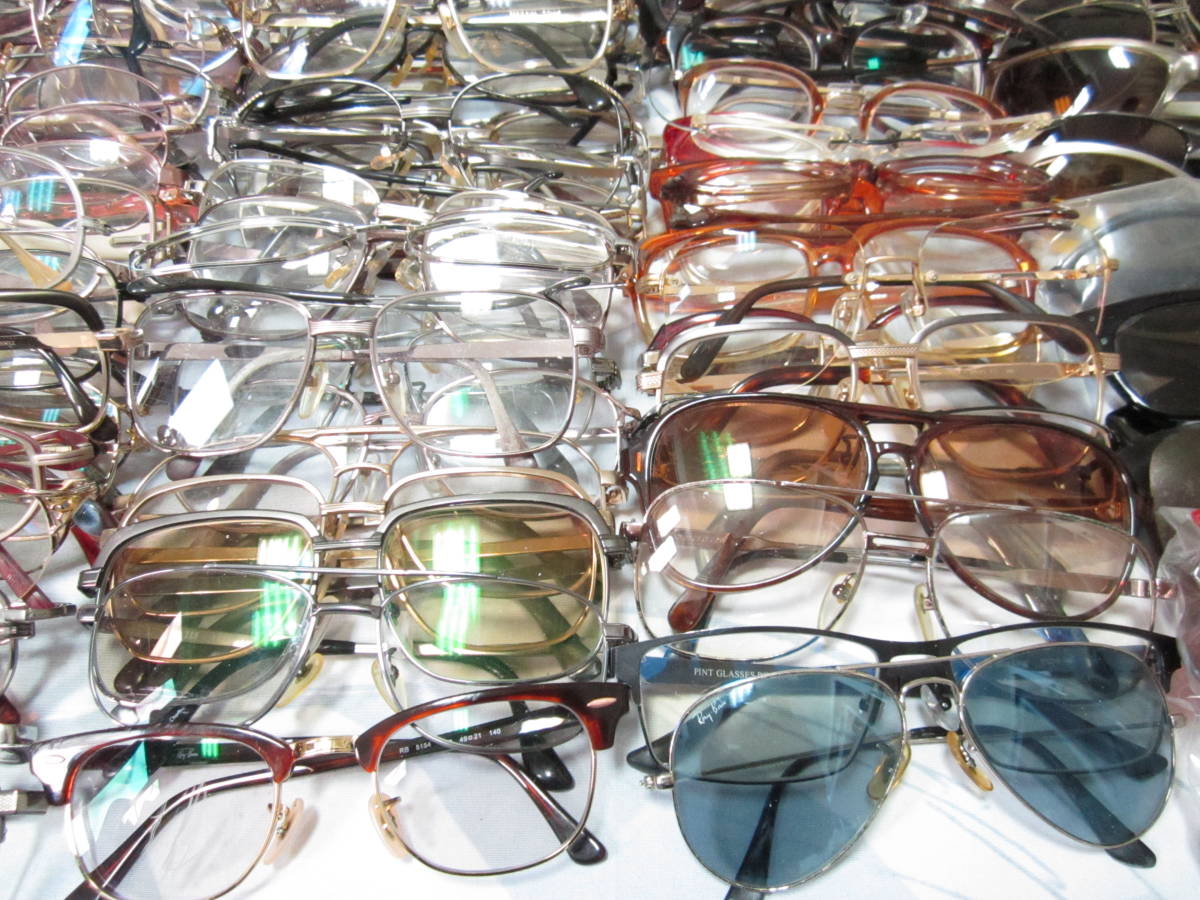 超大量　200点以上　まとめて！！！　眼鏡、メガネ、めがね、サングラス、RAY-BAN、POLICEなど（ヴィンテージ・ブランド・未使用・保管品）_画像4