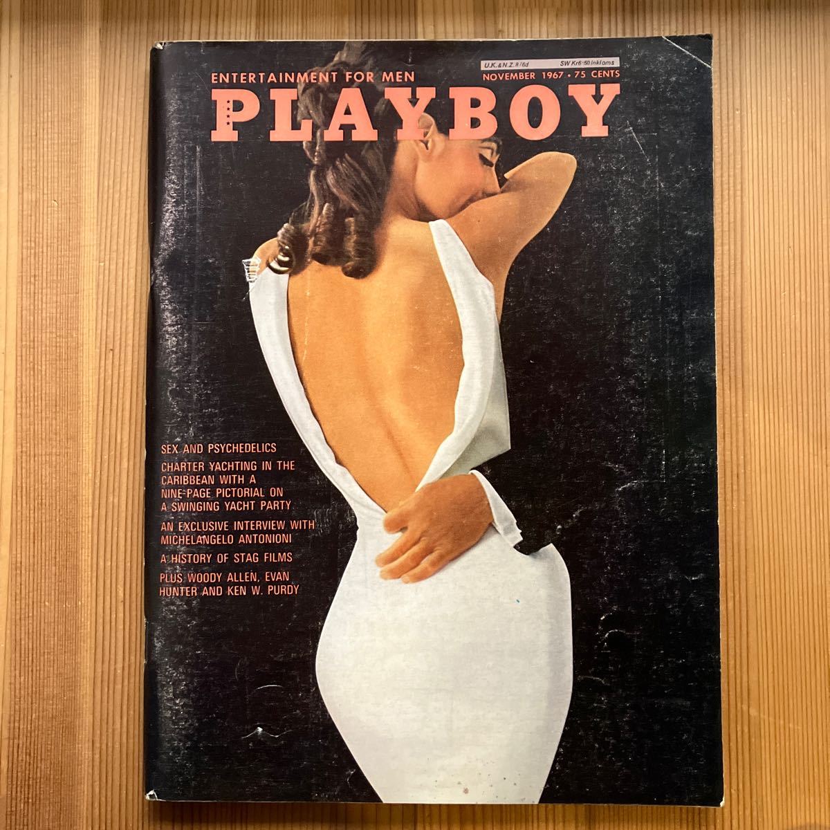 PLAYBOY 1967年11月 vol.14 no.11 洋雑誌 プレイボーイ Woody Allen ビンテージ 洋書 古本 海外版 エロティック 古雑誌 ウディアレンの画像1