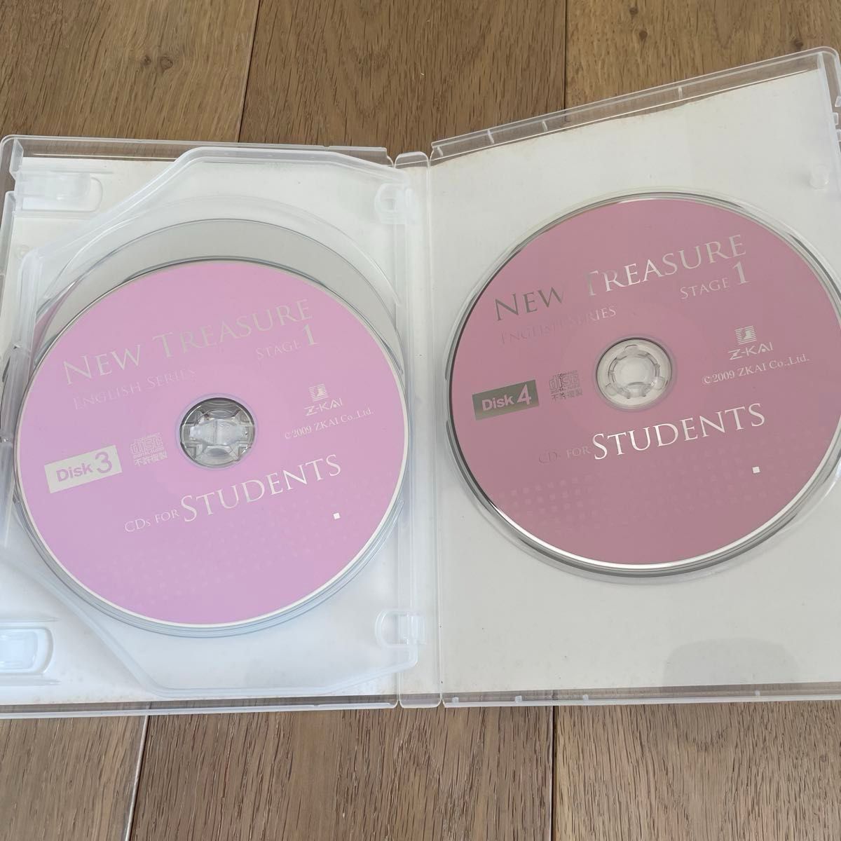 NEW TREASURE ENGLISH SERIES CDs FOR STUDENTS STAGE1 STAGE2 2種類