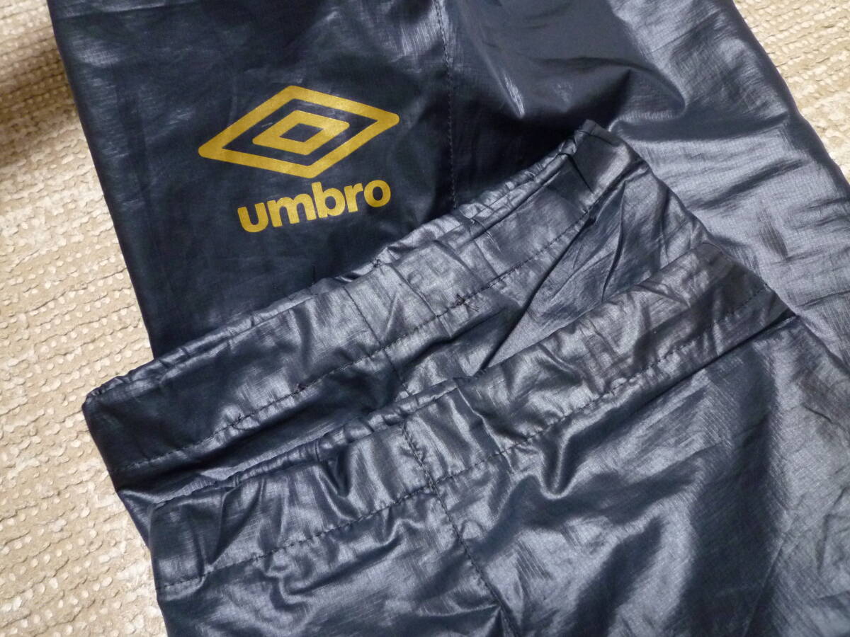100%品質 アンブロ パンツO XOサイズ 黒 ナイロンメッシュパーカー上下 アンブロ