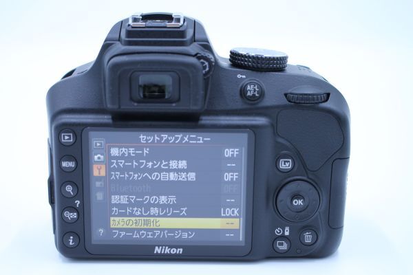 シャッター回数347回！！■ほぼ新品■ Nikon D3400 ボディ ブラック_画像4