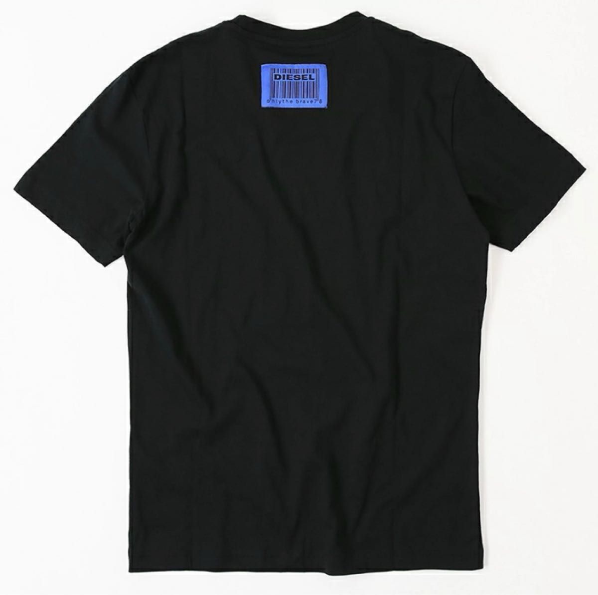 【新品】DIESEL ディーゼル ③NOW HEREフロント刺繍&バックロゴTシャツ BLACK size S 
