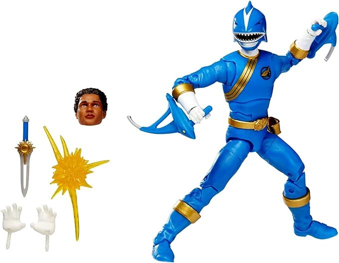  Power Ranger lightning collection 6 -inch wild force blue shark Ranger Hyakujuu Sentai Gaoranger gao blue 