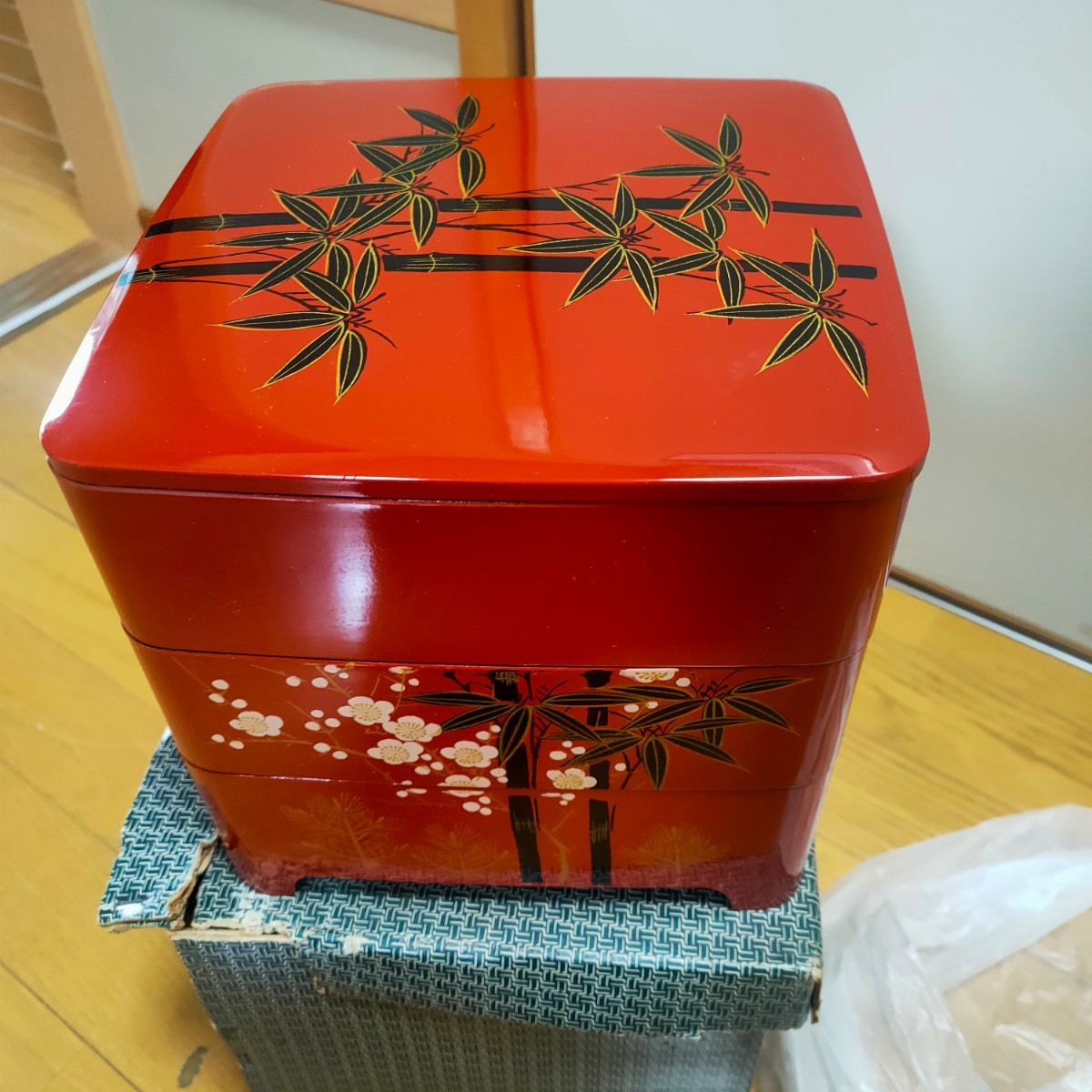 * нейлон полимер производства три уровень -слойный коробка для завтрака бардачок многоярусный контейнер три уровень осэти простой японская посуда 